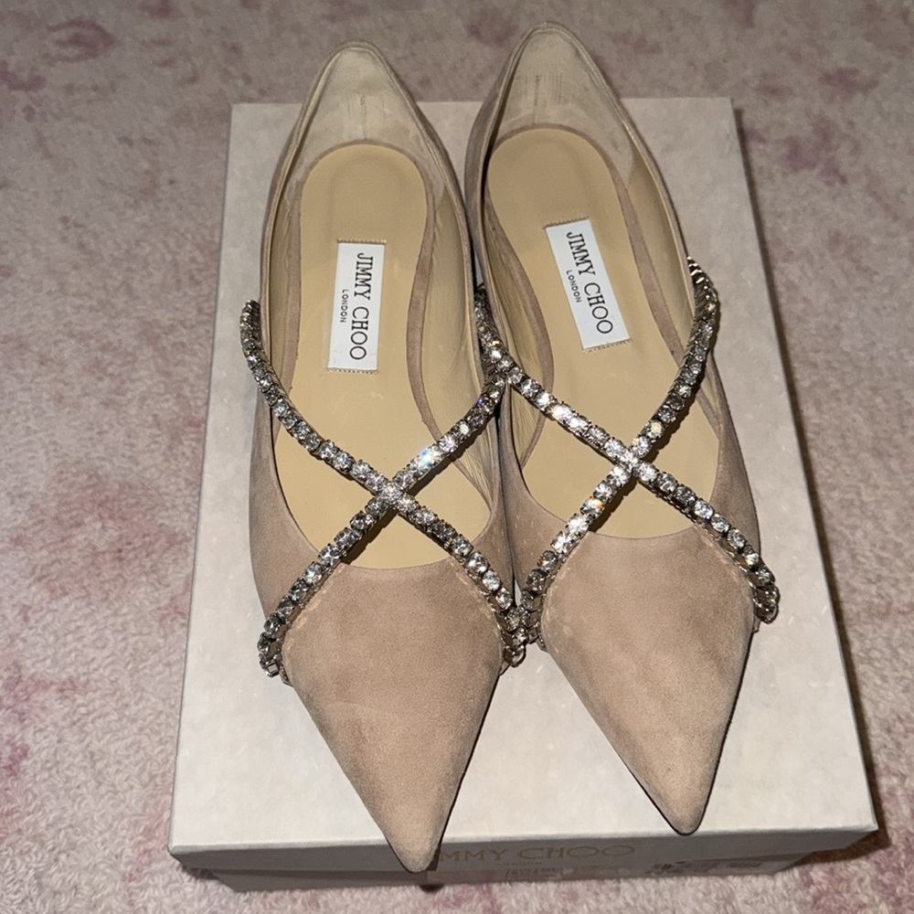 Jimmy Choo suede Genevi Flat - Picture 4 of 7